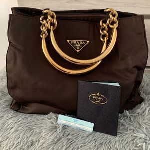 Prada Tessuto Metallano Nylon